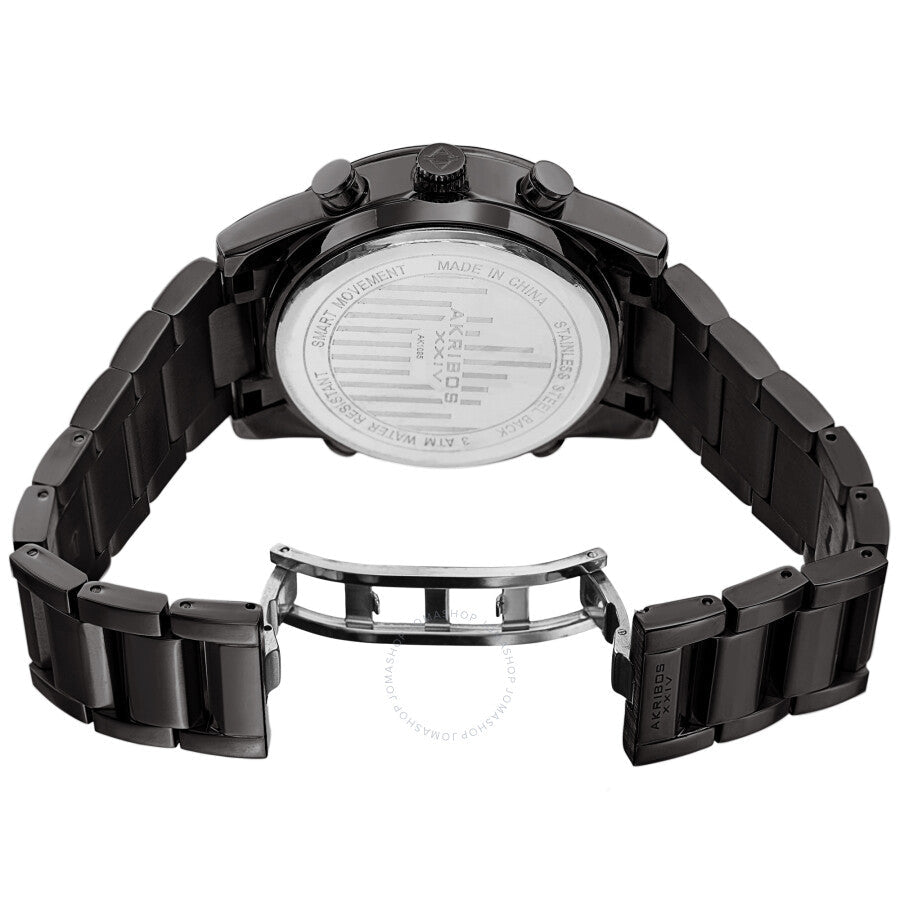 Akribos XXIV Quartz Black Dial Men's Smart Watch AK1095BK - Dawson Watches #4