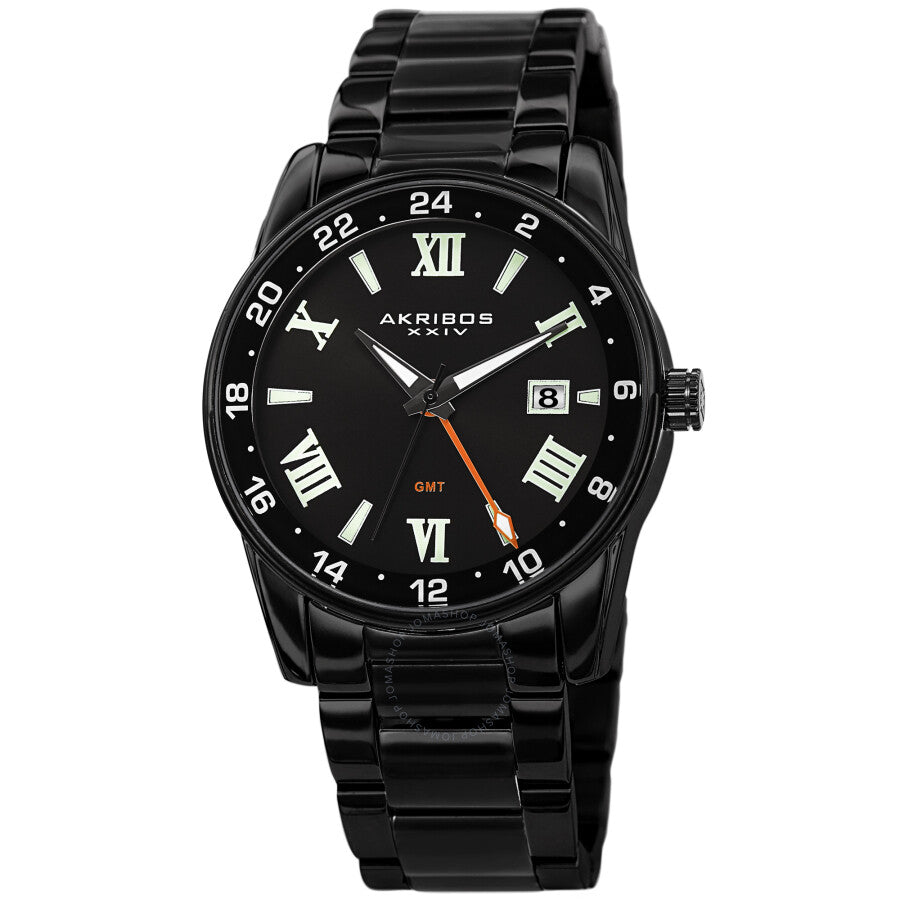 Akribos XXIV Quartz Black Dial Men's Watch AK1055BK - Dawson Watches