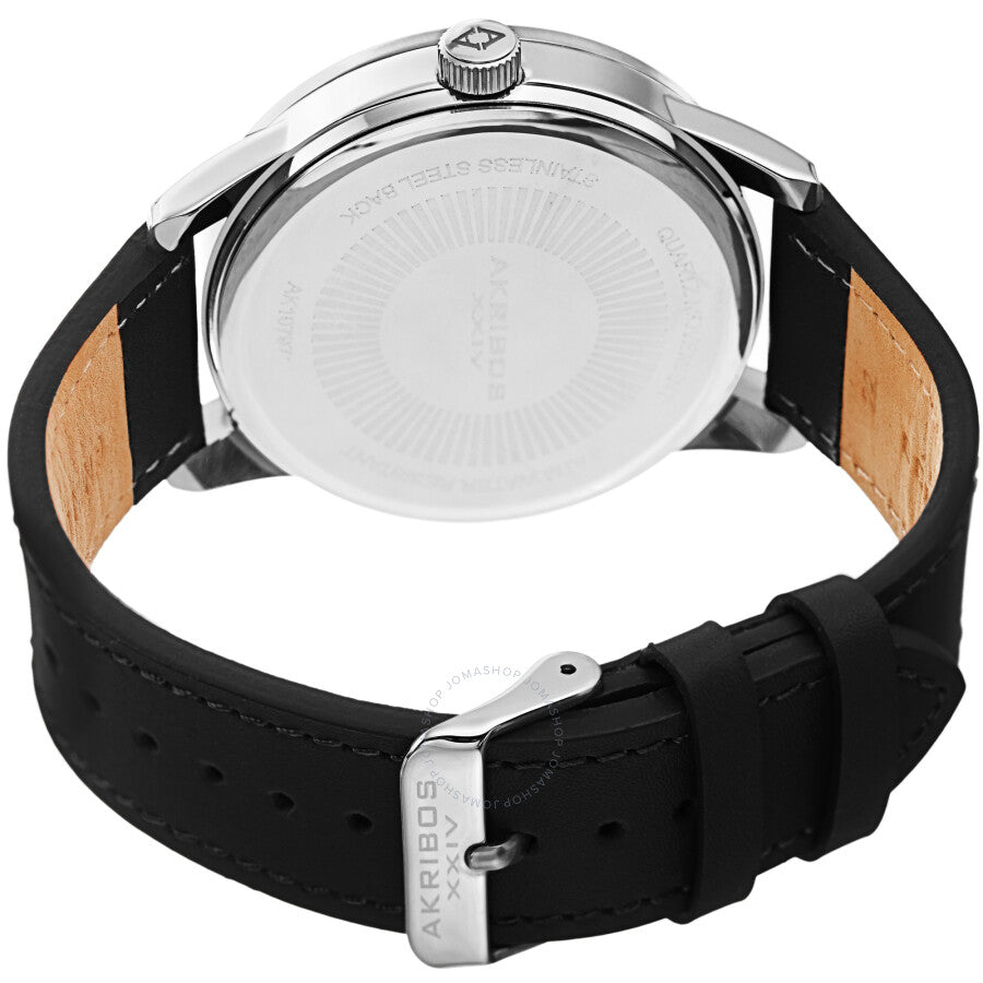 Akribos XXIV Quartz Black Dial Men's Watch AK1079SSBK - Dawson Watches #4