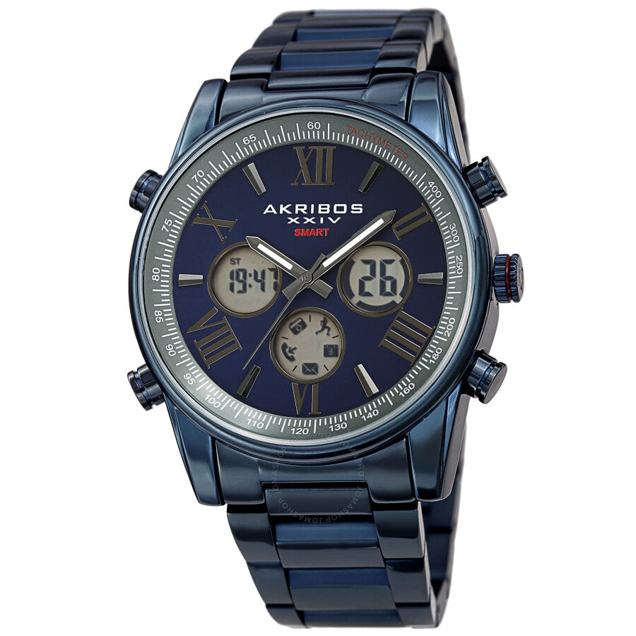 Akribos XXIV Quartz Blue Dial Men's Smart Watch AK1095BU - Dawson Watches