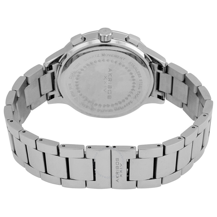 Akribos XXIV Quartz Blue Dial Stainless Steel Men's Watch AK1071SSBU - Dawson Watches #3