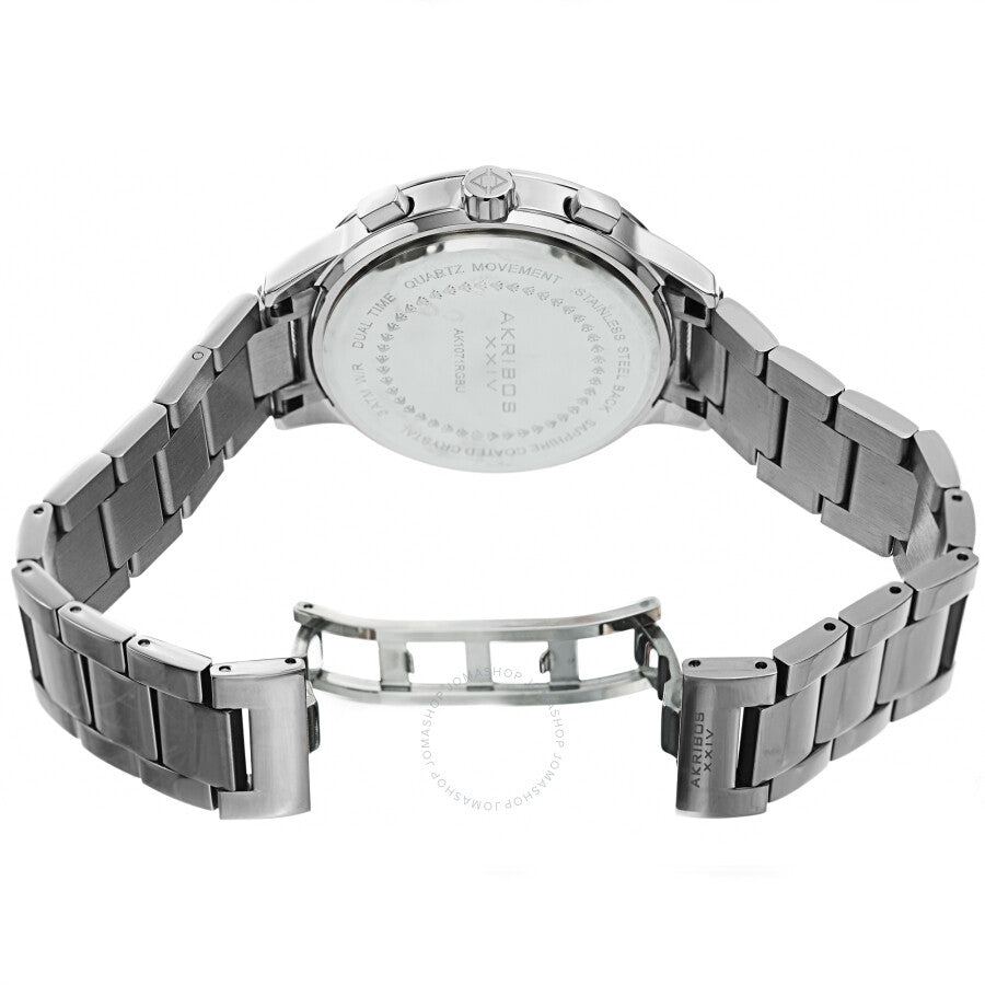 Akribos XXIV Quartz Blue Dial Stainless Steel Men's Watch AK1071SSBU - Dawson Watches #4