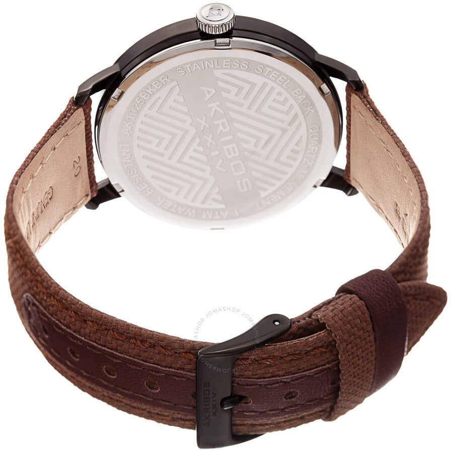 Akribos XXIV Quartz Brown Dial Men's Watch AK1025BKBR - Dawson Watches #4