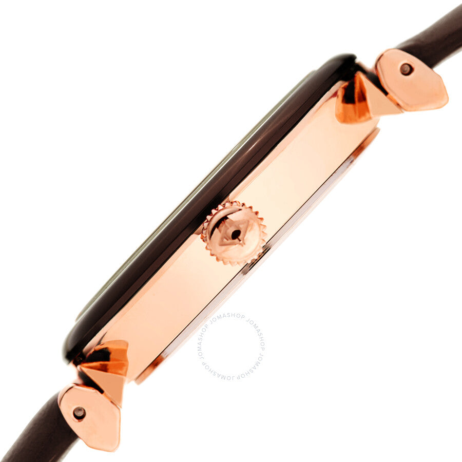 Akribos XXIV Quartz Crystal Brown Dial Ladies Watch AK1035BR - Dawson Watches #3