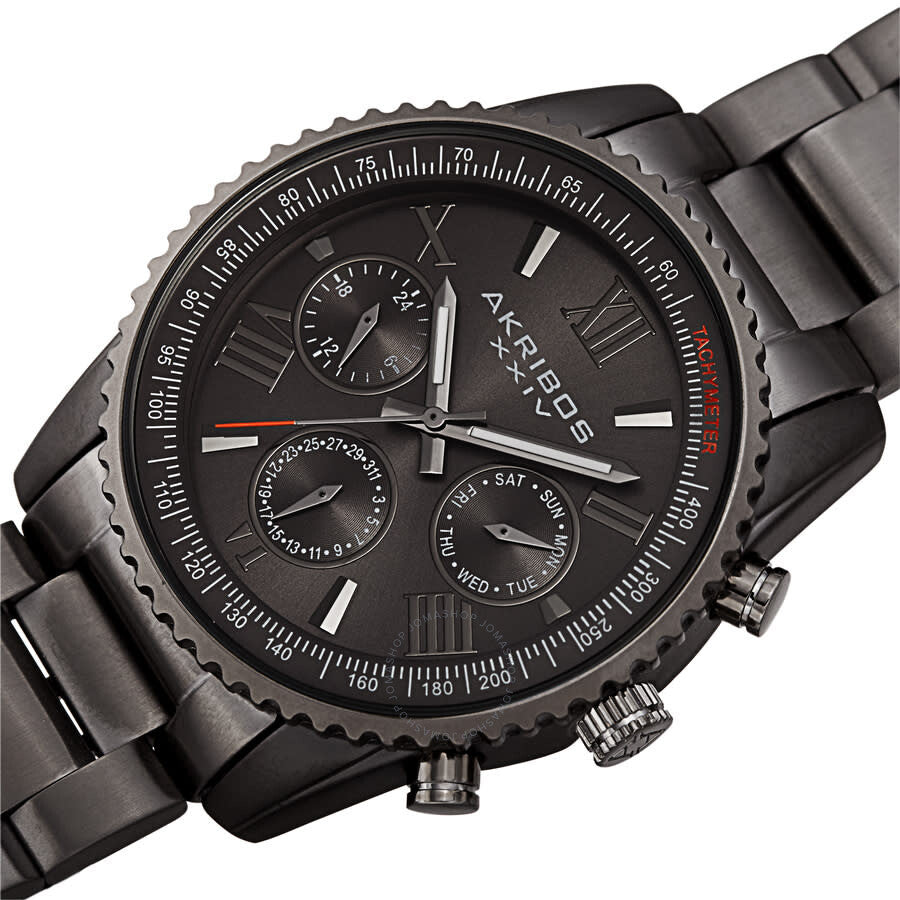 Akribos XXIV Quartz Grey Dial Men's Watch AK1099GN - Dawson Watches #2