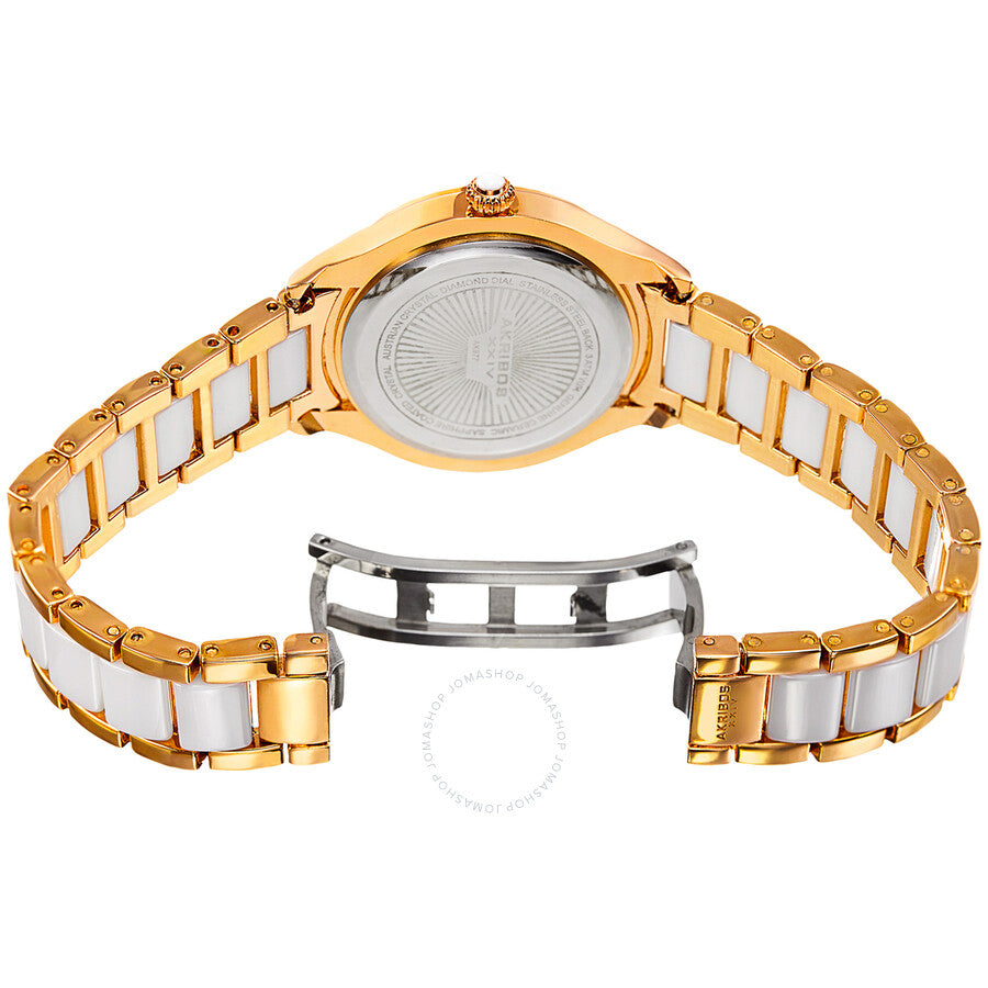 Akribos XXIV Quartz Mother of Pearl Dial Ladies Watch AK977YG - Dawson Watches #3