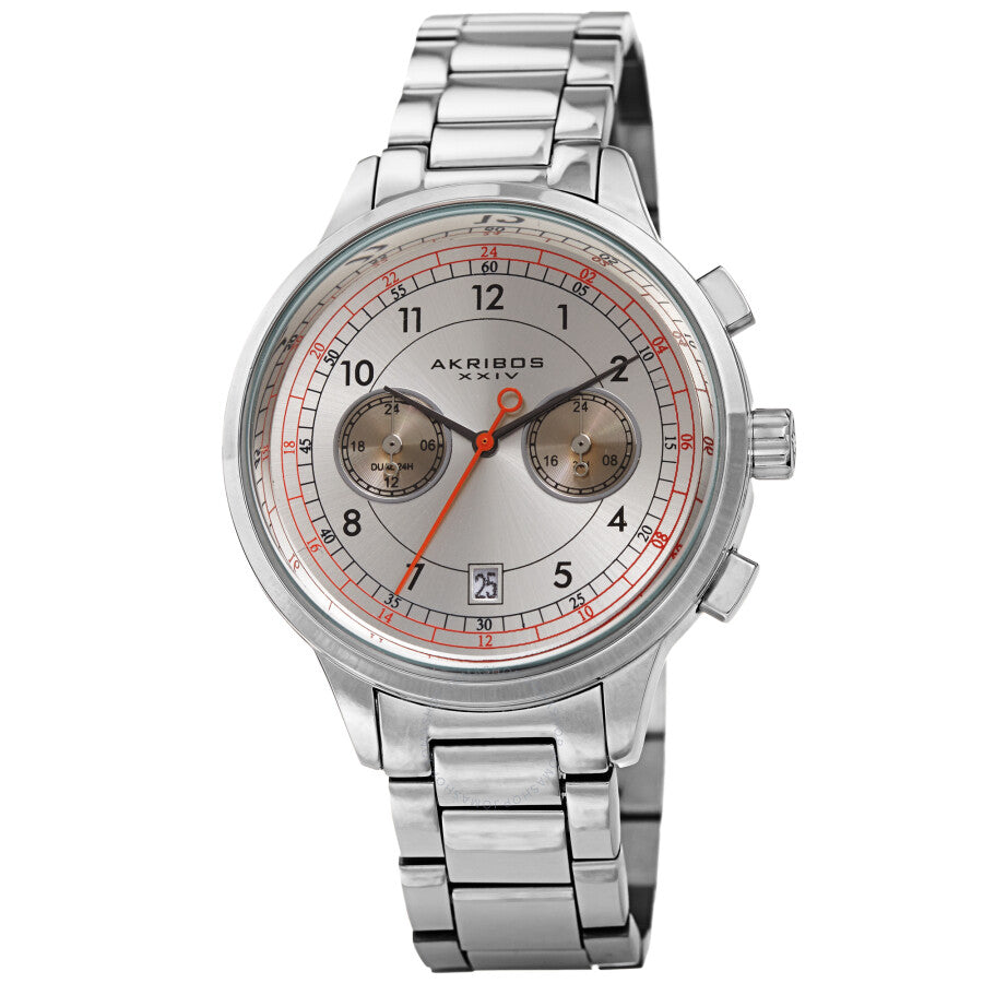 Akribos XXIV Quartz Silver Dial Men's Watch AK1071SS - Dawson Watches