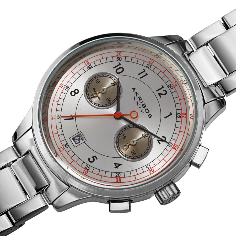 Akribos XXIV Quartz Silver Dial Men's Watch AK1071SS - Dawson Watches #2