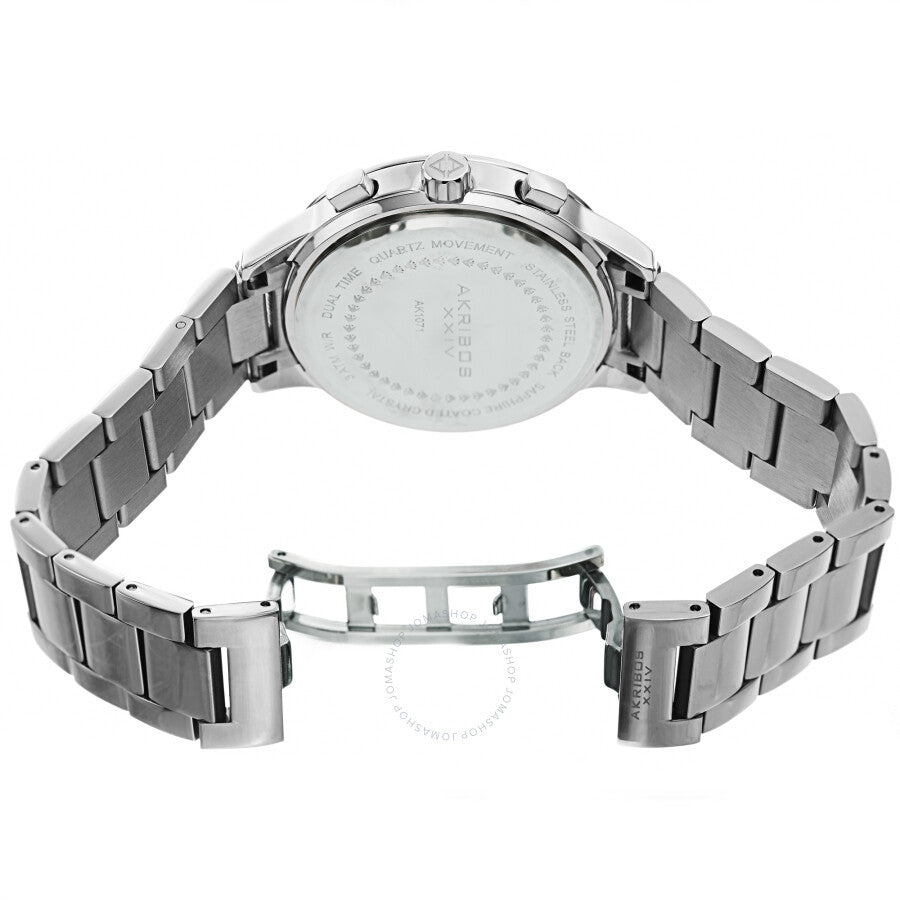 Akribos XXIV Quartz Silver Dial Men's Watch AK1071SS - Dawson Watches #4
