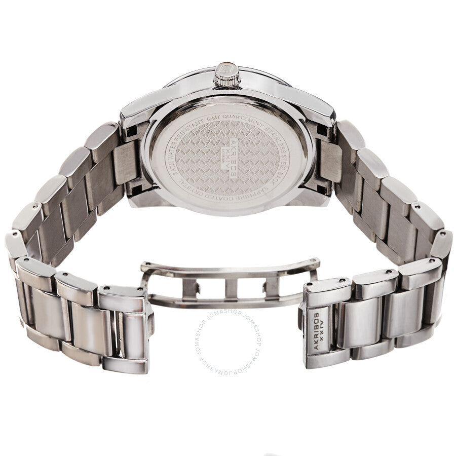 Akribos XXIV Quartz Silver Dial Silver-tone Men's Watch AK1055SS - Dawson Watches #4