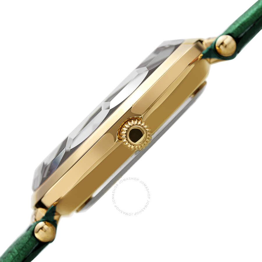 Akribos XXIV Quartz White Dial Green Leather Ladies Watch AK1116GN - The Watches Men & Co #3