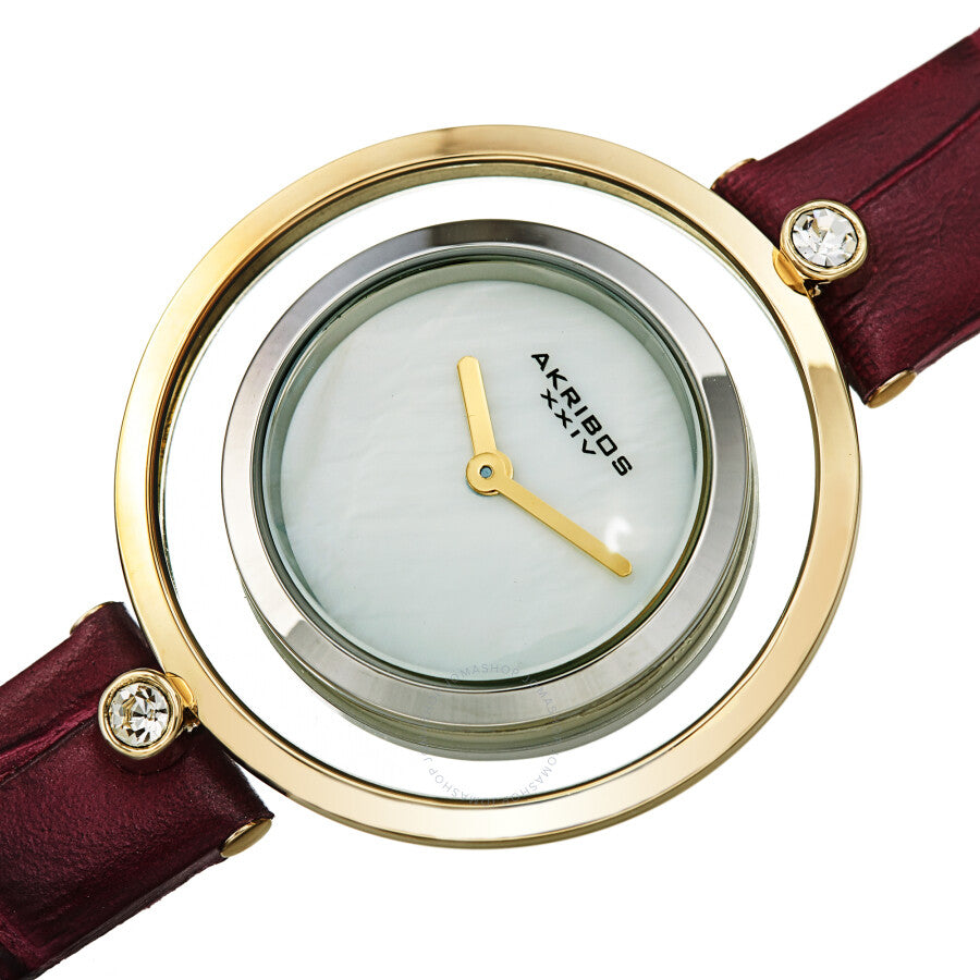Akribos XXIV Quartz White Dial Ladies Watch AK1060PU - Dawson Watches #2