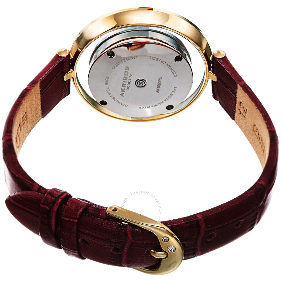 Akribos XXIV Quartz White Dial Ladies Watch AK1060PU - Dawson Watches #4