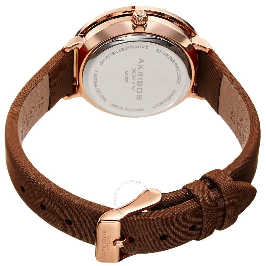 Akribos XXIV Quartz White Dial Ladies Watch AK1093BR - Dawson Watches #4