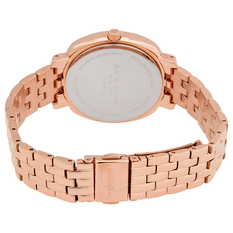 Akribos XXIV Quartz White Dial Ladies Watch AK1114RG - Dawson Watches #3