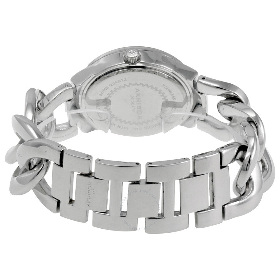 Akribos XXIV Silver-tone Base metal Ladies Watch AK759SSTQ - Dawson Watches #3