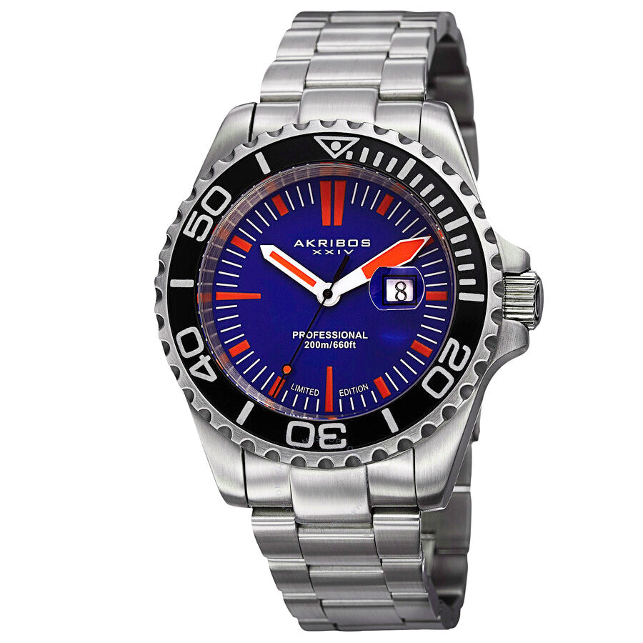 Akribos XXIV Stainless Steel Men's Watch AK735BU - Dawson Watches