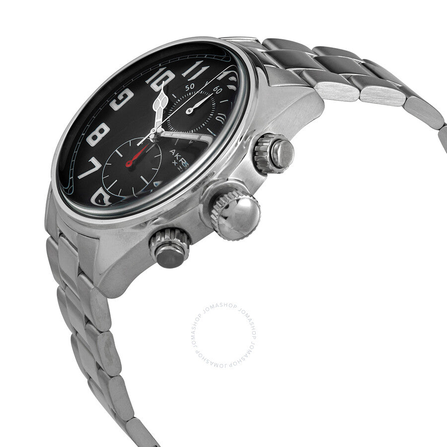 Akribos XXIV Trek Chronograph Quartz Black Dial Men's Watch P50129 - The Watches Men & Co #2
