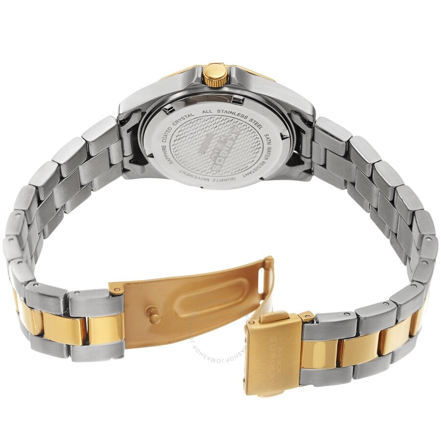 Akribos XXIV Quartz Crystal White Dial Ladies Watch AK1006TTG - Dawson Watches #4
