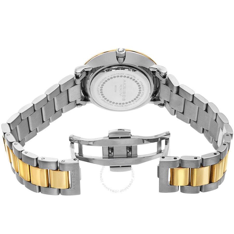 Akribos XXIV White Dial Ladies Watch AK1036TTG - Dawson Watches #4
