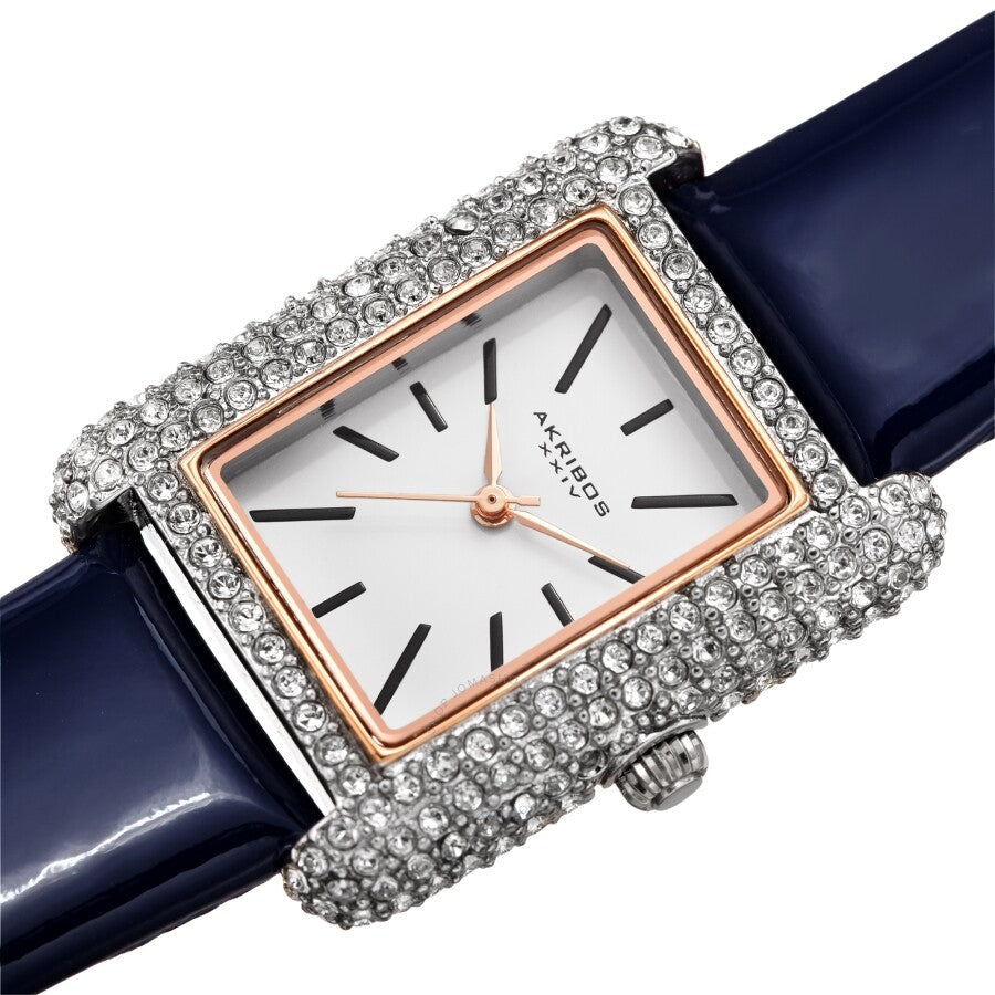 Akribos XXIV Quartz Crystal White Dial Ladies Watch AK1068BU - Dawson Watches #2