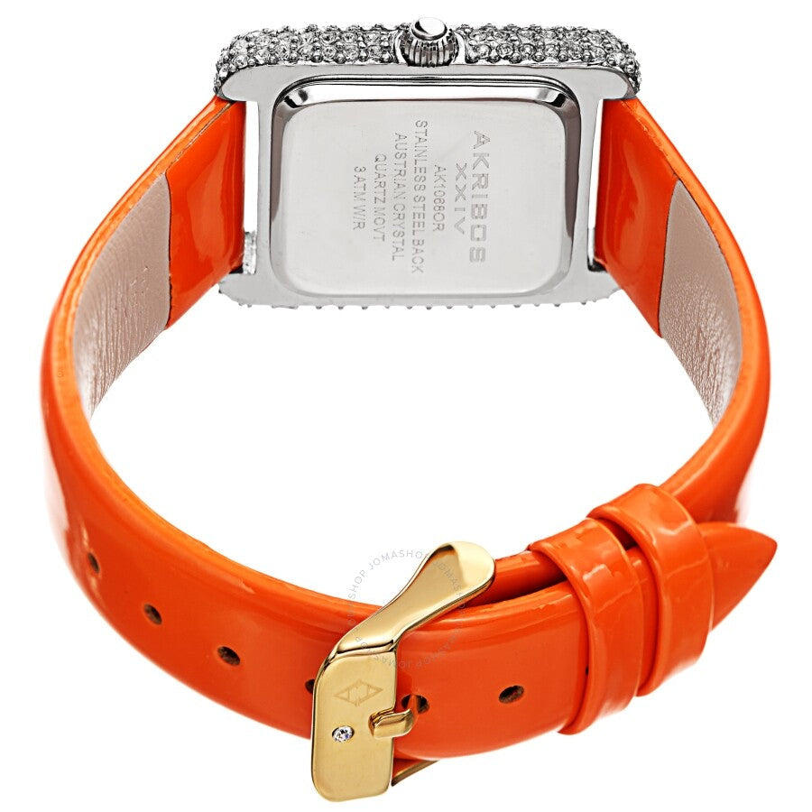 Akribos XXIV Quartz Crystal White Dial Ladies Watch AK1068OR - Dawson Watches #4