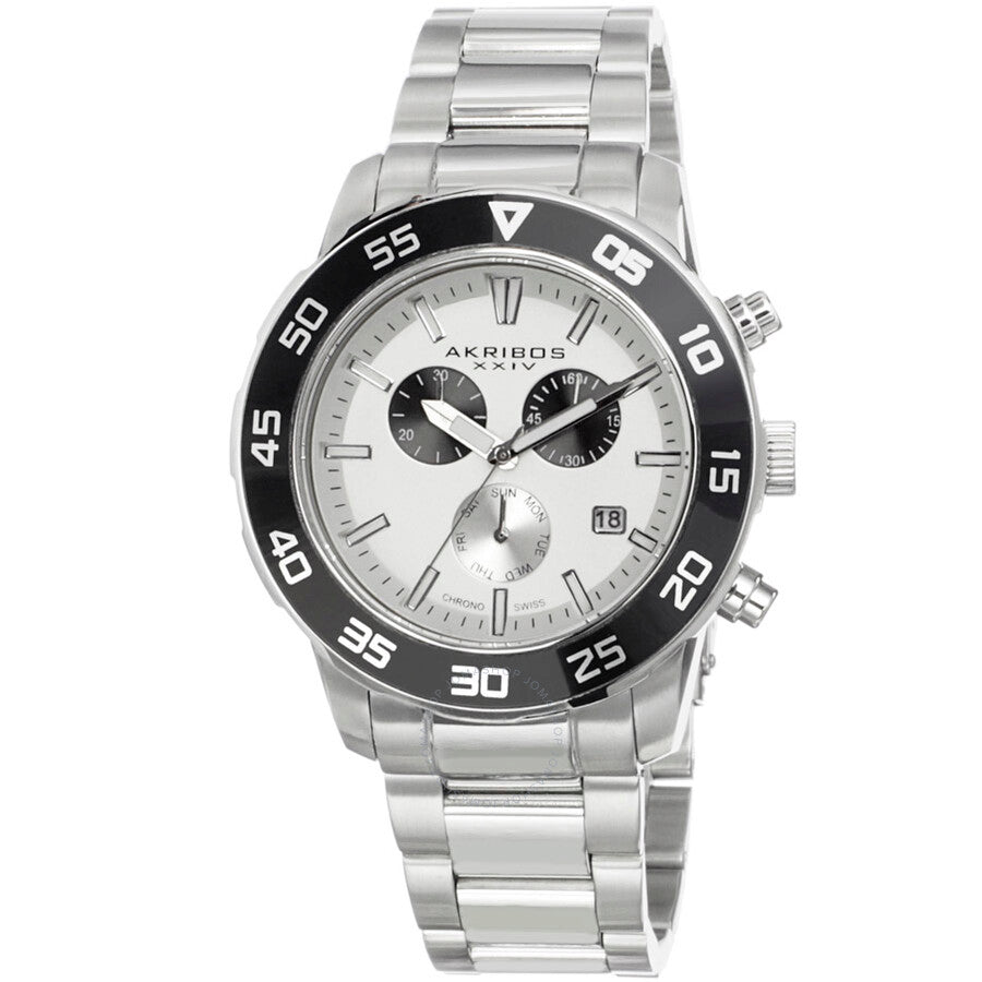 Akribos XXIV White Matte Men's Watch AK669SSW - Dawson Watches