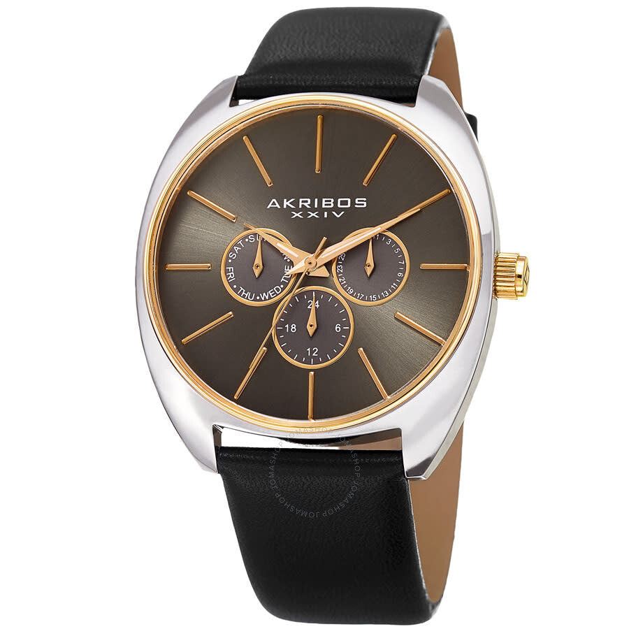 Akribos XXIV Womens Casual Chronograph Quartz Grey Dial Men's Watch P50186 - Dawson Watches