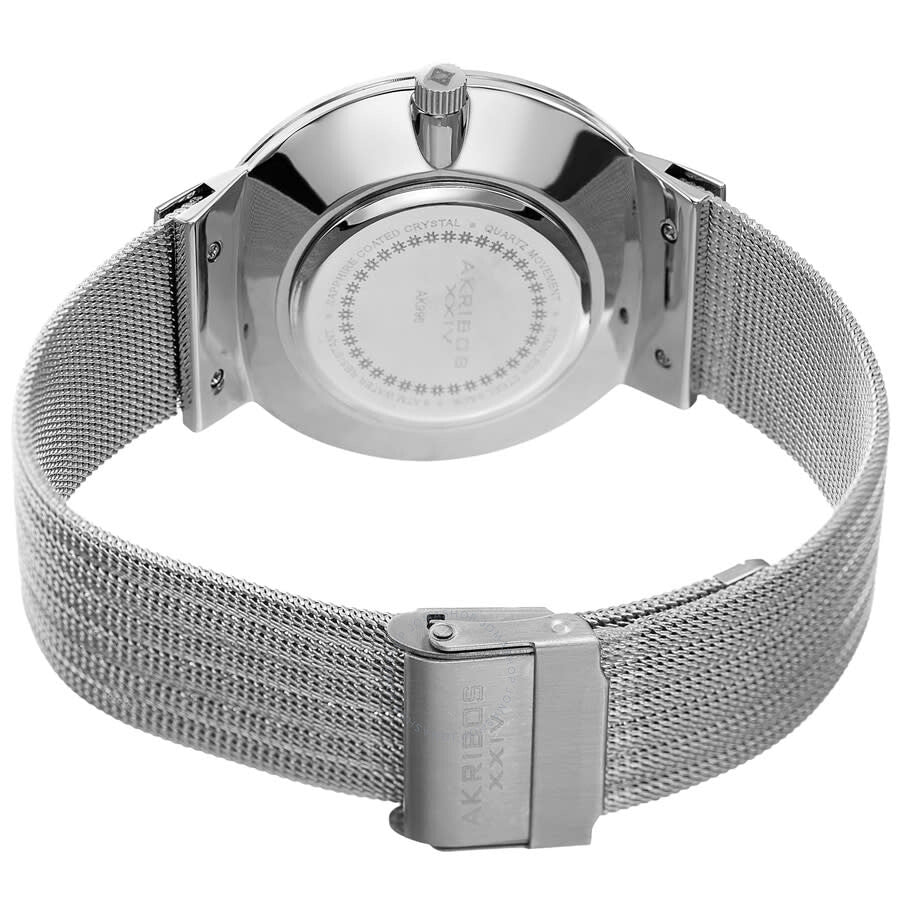 Akribos XXIV Womens Casual Quartz Black Dial Men's Watch P50182 - Dawson Watches #4