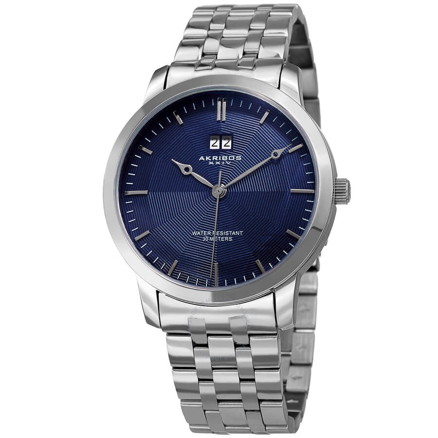 Akribos XXIV Womens Casual Quartz Blue Dial Men's Watch P50185 - Dawson Watches