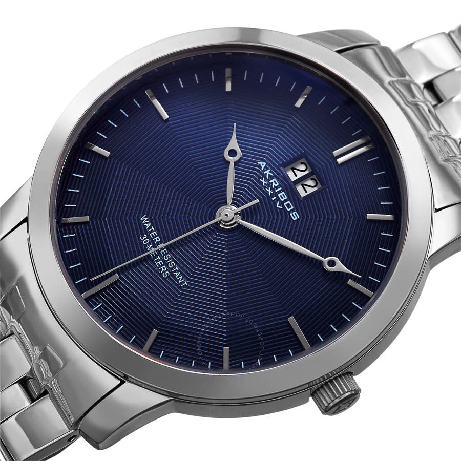 Akribos XXIV Womens Casual Quartz Blue Dial Men's Watch P50185 - Dawson Watches #2