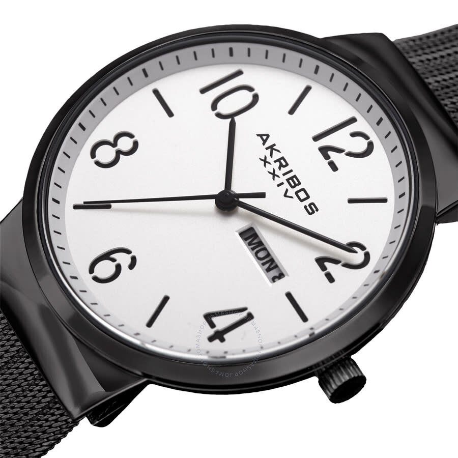 Akribos XXIV Womens Casual Quartz Silver Dial Men's Watch P50181 - Dawson Watches #2