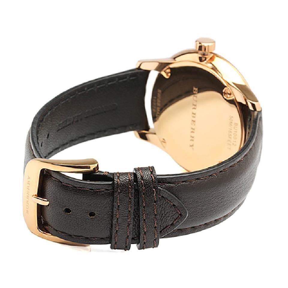Burberry Men’s Swiss Made Leather Strap Brown Dial  Men's Watch BU10012 - Dawson Watches #3