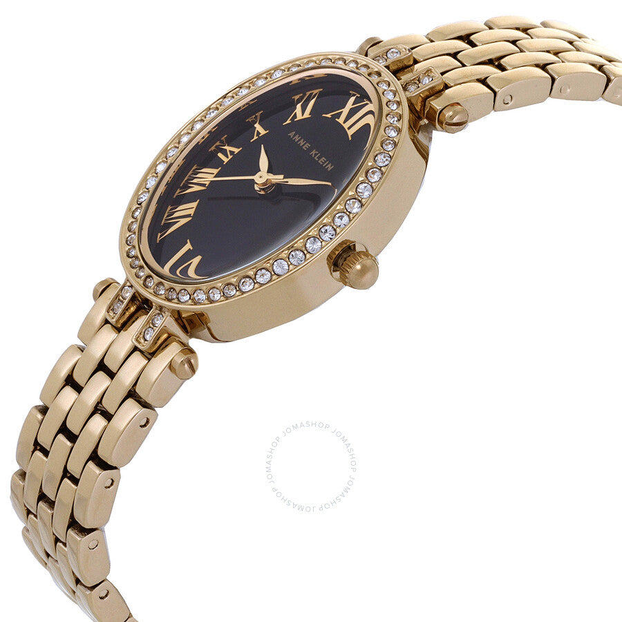 Anne Klein Quartz Crystal Black Dial Ladies Watch and Bracelet Set AK/4076BKST - Dawson Watches #2