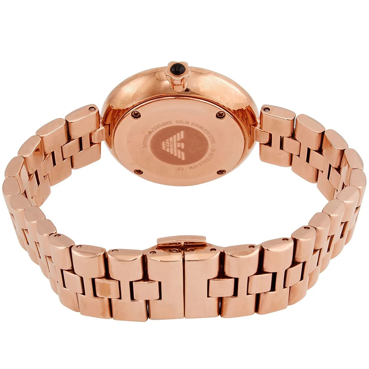 Emporio Armani Arianna Black MOP Dial Rose gold Women's Watch - AR11197