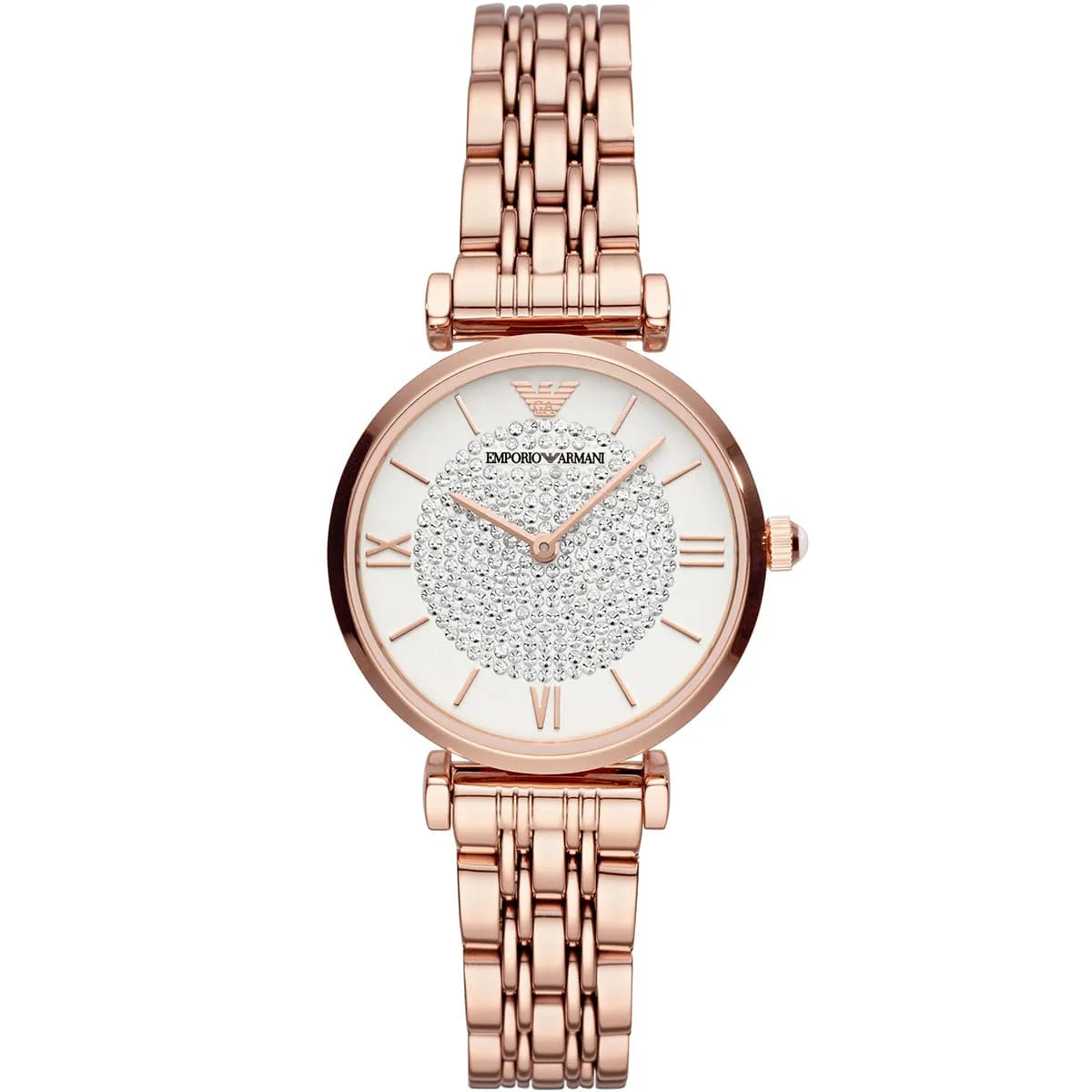Emporio Armani Glitz Quartz Crystal Pave Dial Women's Watch - AR11244