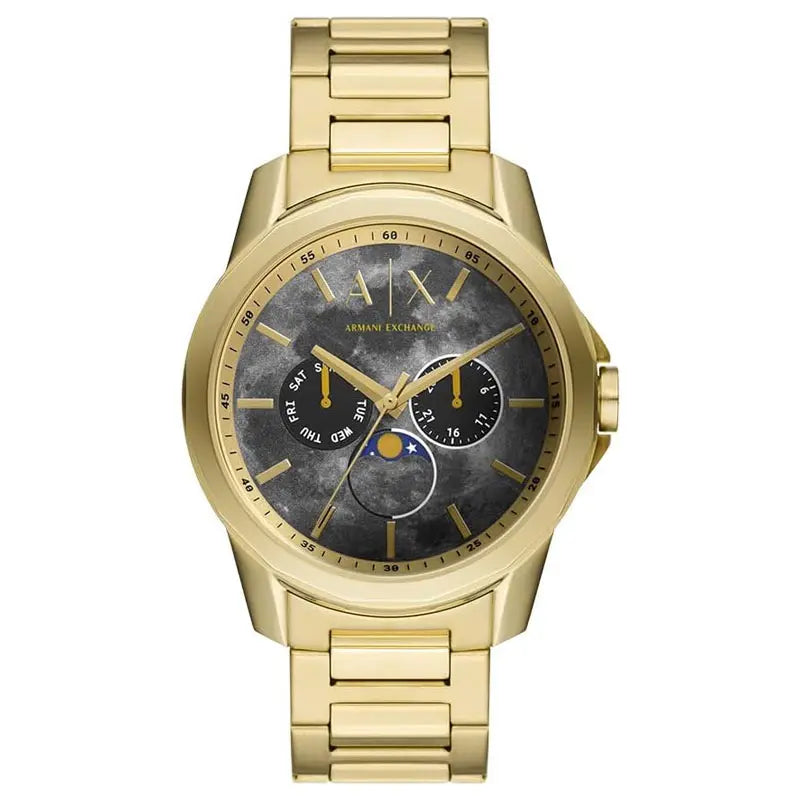 Armani Exchange Moonphase Gold Men's Watch - AX1737