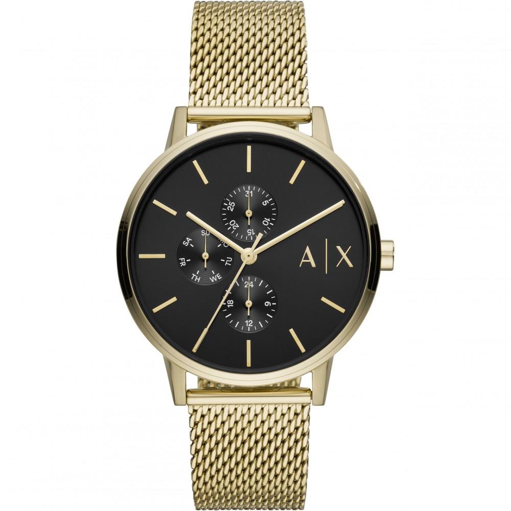 Armani Exchange Cayde Gold Mesh Men's Watch - AX2715