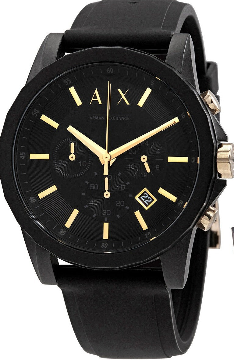 Armani Exchange Outer Banks Chronograph Black Dial Men's Watch - AX7105