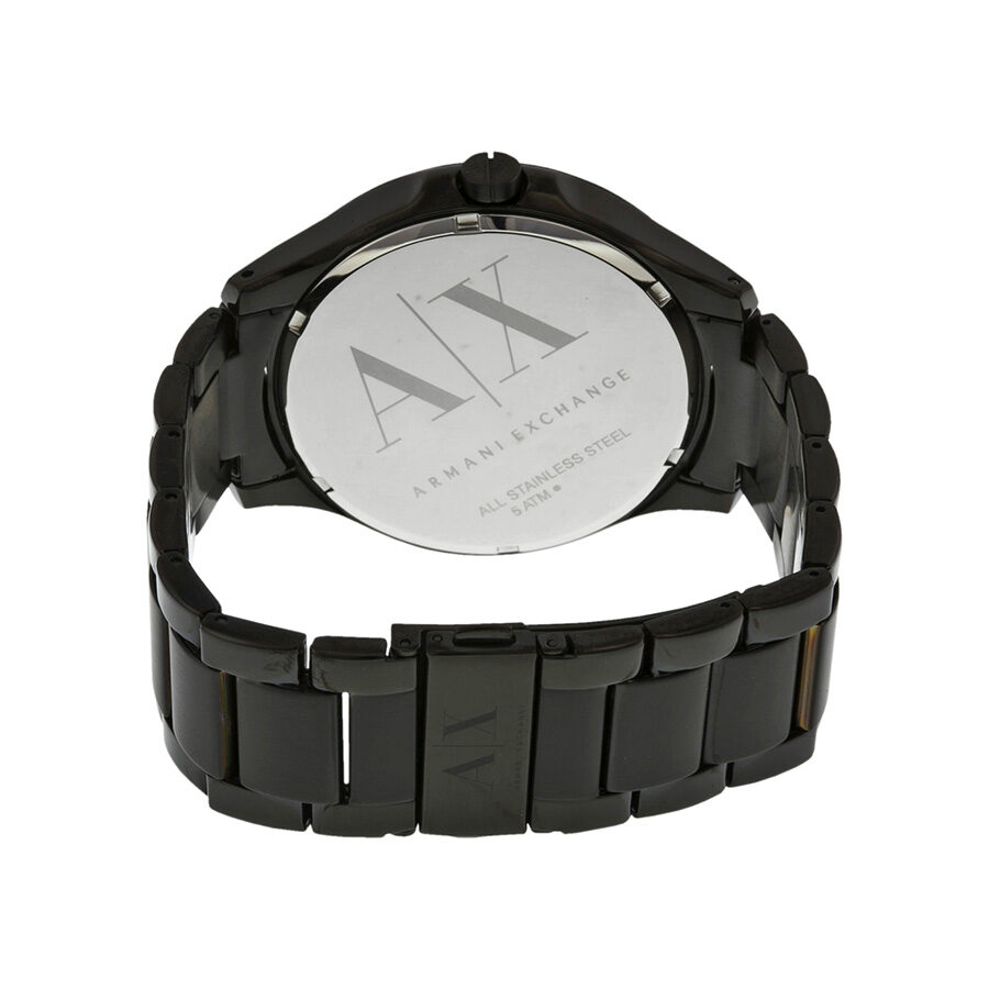 Armani Exchange Hampton Black Dial Black Ion-plated Men's Watch AX2104