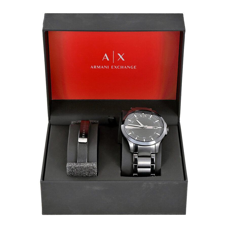 Armani Exchange Hampton Black Dial Men's Gift Set AX7101 - Dawson Watches #4