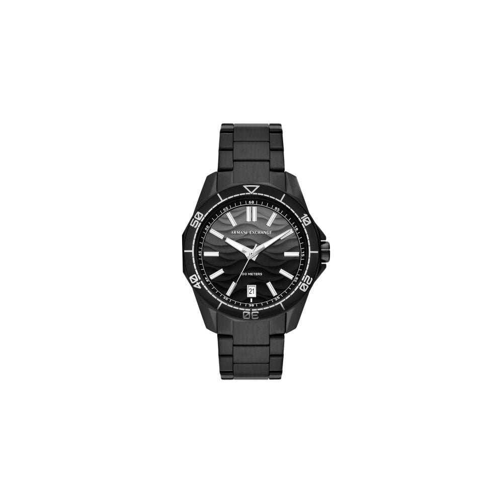 Armani Exchange Three-Hand Date Black Men's Watch - AX1952
