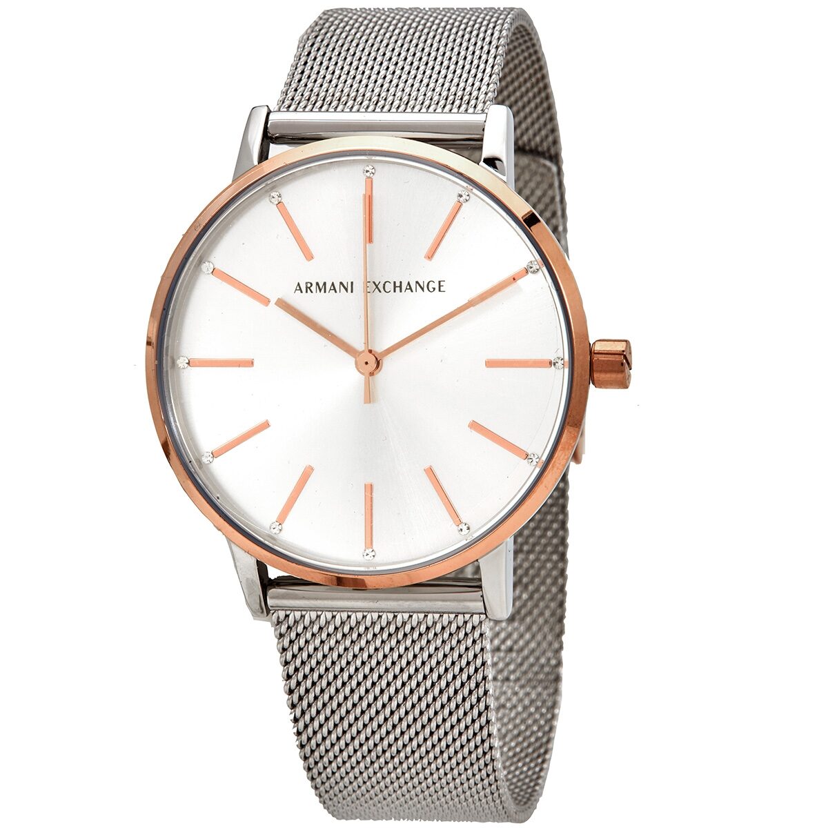 Armani Exchange Quartz Silver Dial Ladies Watch AX5537 - Dawson Watches