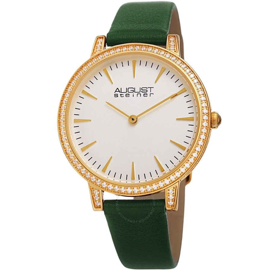 August Steiner AS8274GN White Dial Ladies Watch AS8274GN - Dawson Watches
