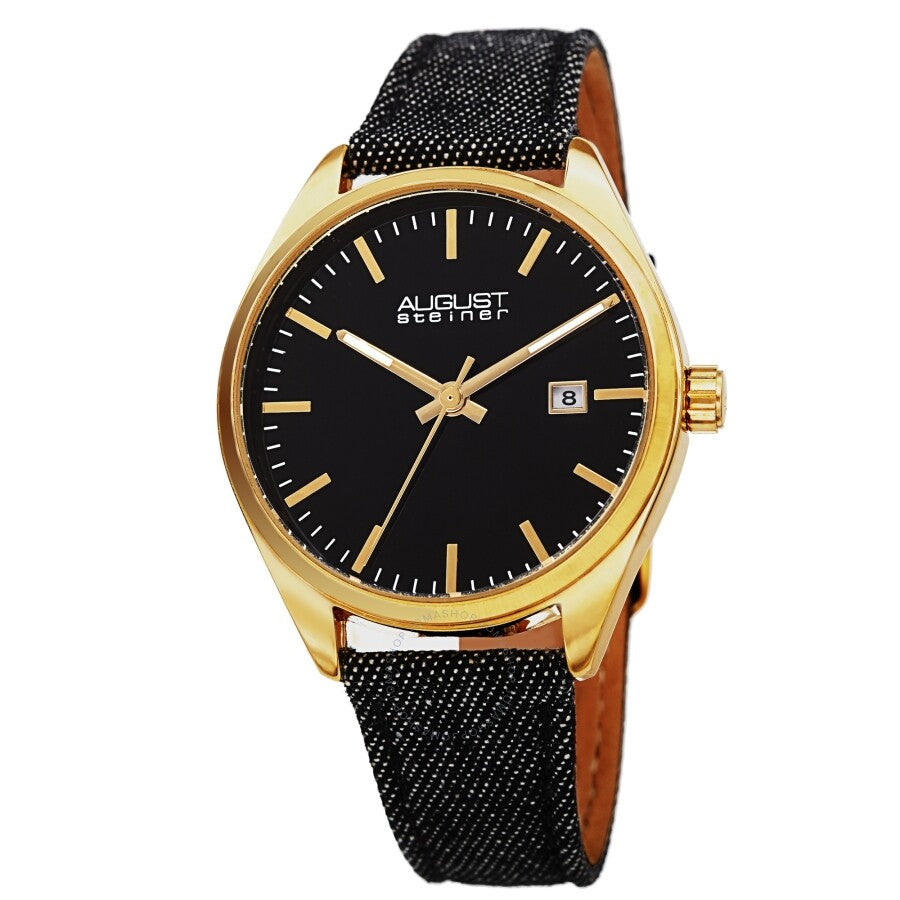 August Steiner Quartz Black Dial Ladies Watch AS8266BK - Dawson Watches