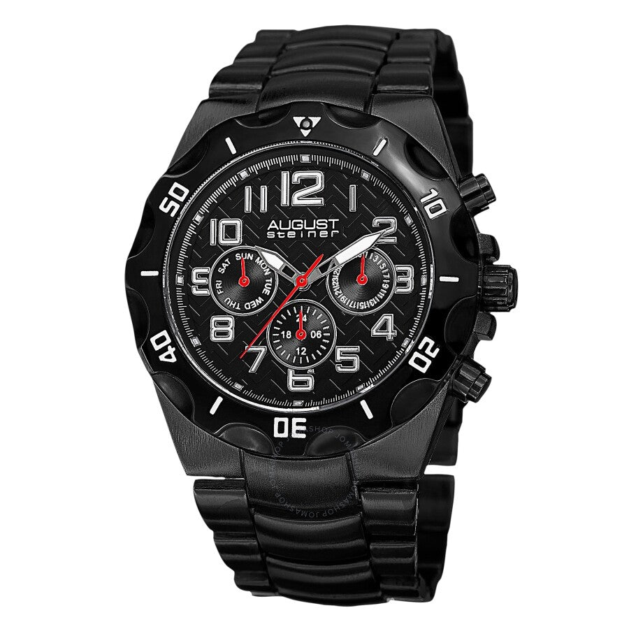 August Steiner Quartz Black Dial Men's Watch AS8161BK - Dawson Watches