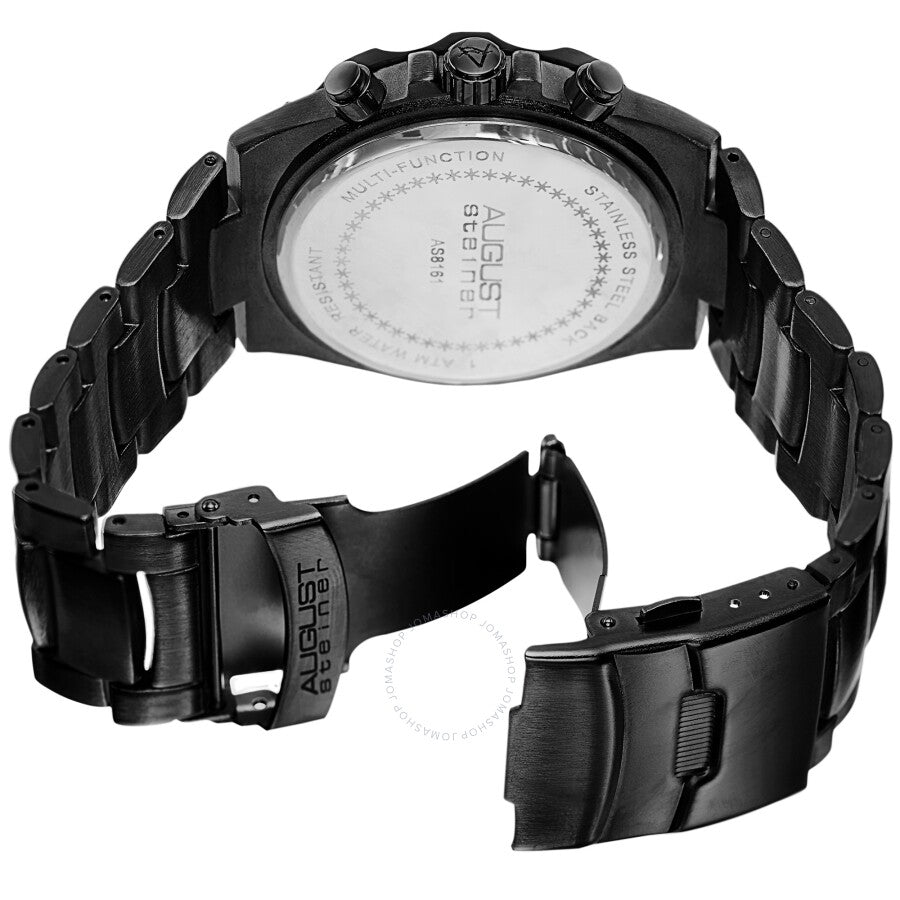 August Steiner Quartz Black Dial Men's Watch AS8161BK - Dawson Watches #4