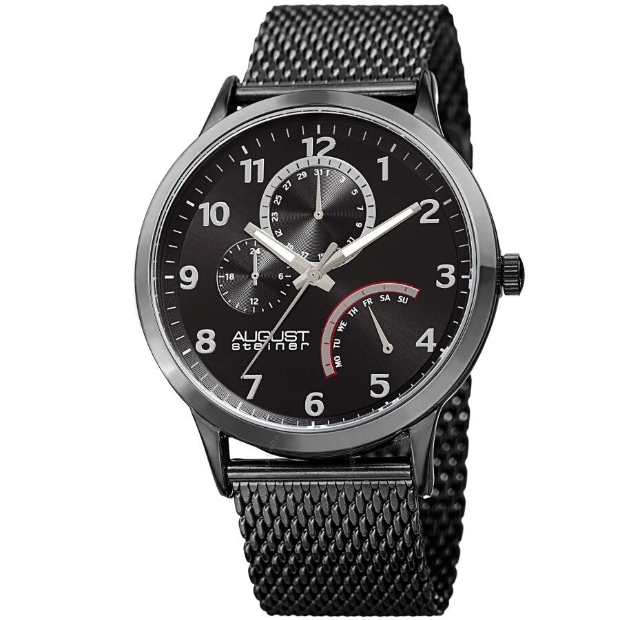 August Steiner Quartz Black Dial Men's Watch AS8230BK - Dawson Watches