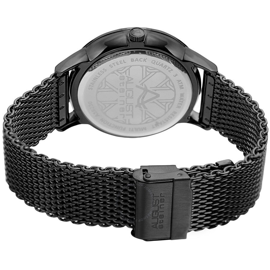 August Steiner Quartz Black Dial Men's Watch AS8230BK - Dawson Watches #4