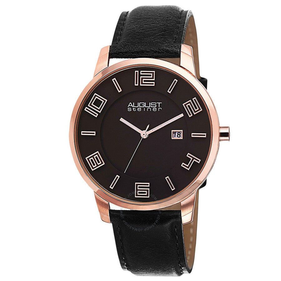 August Steiner Black Men's Watch AS8108BKR - Dawson Watches